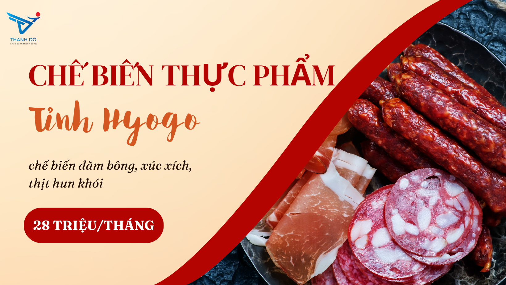 CÔNG TY XKLĐ THÀNH ĐÔ TUYỂN 03 NAM - ĐƠN HÀNG CHẾ BIẾN THỰC PHẨM